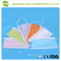 all colors non woven mask 3ply 95 BFE made in China